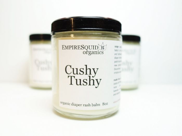 Three jars of the diaper rash cream