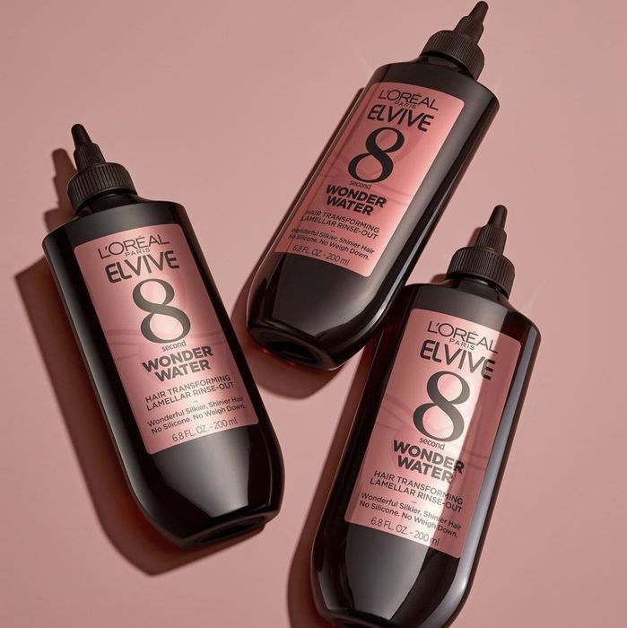 A collection of hair treatment bottles