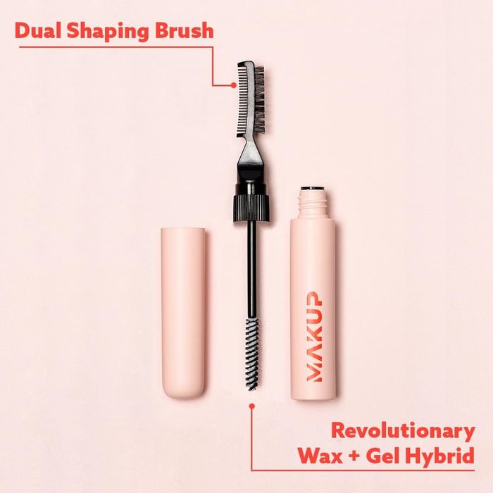 A mascara brush clearly labeled