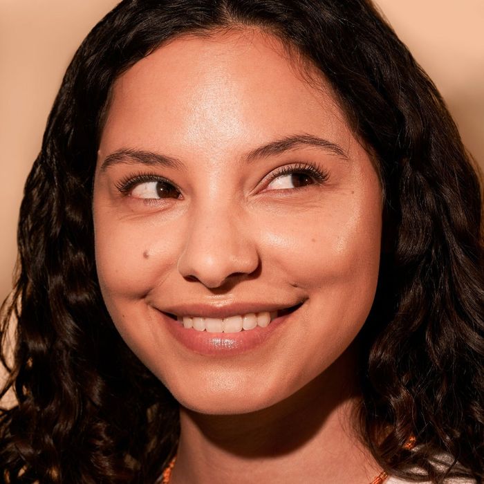 a model showcasing the tinted moisturizer in shade 05