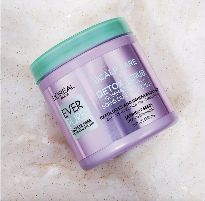 A jar of scalp scrub