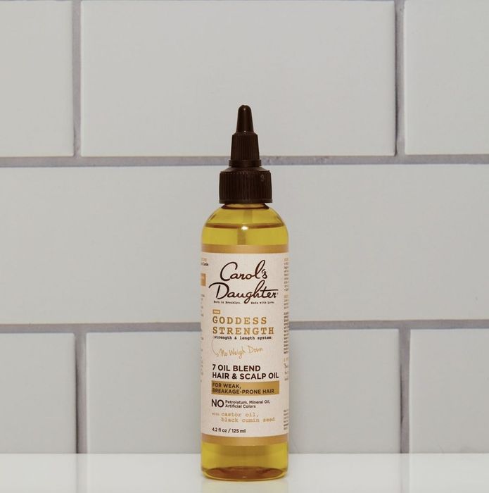 A bottle of hair oil