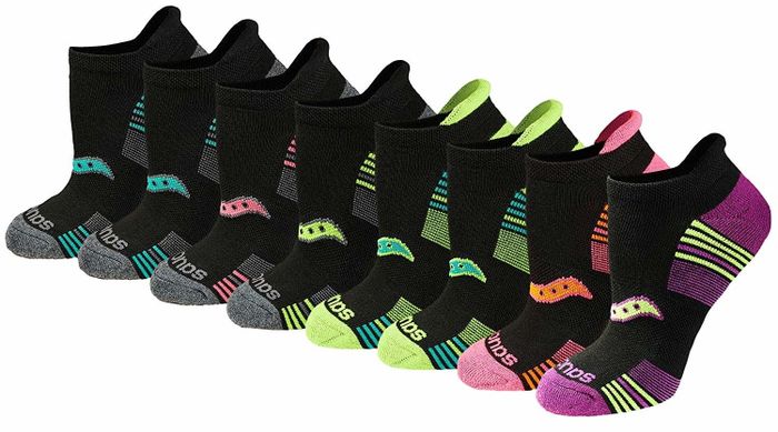 The collection of athletic socks.