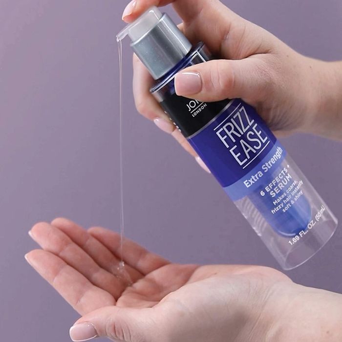 The product being dispensed into a hand.