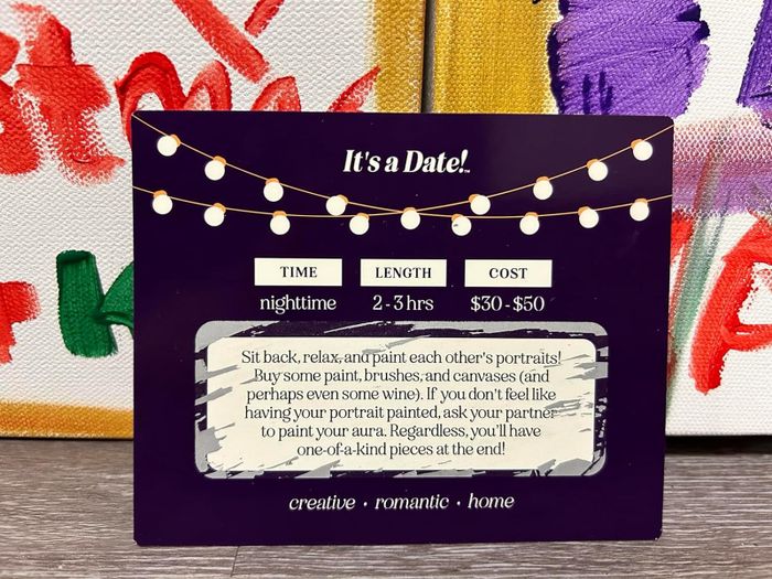 scratched-off card displaying the date, time, length, and cost