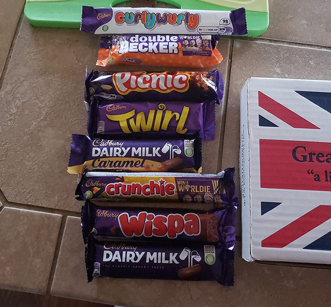 A photo from a reviewer showcasing the chocolates