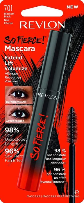 The mascara with a bold red tube packaging