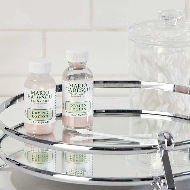 Two bottles of Mario Badescu Drying Lotion.
