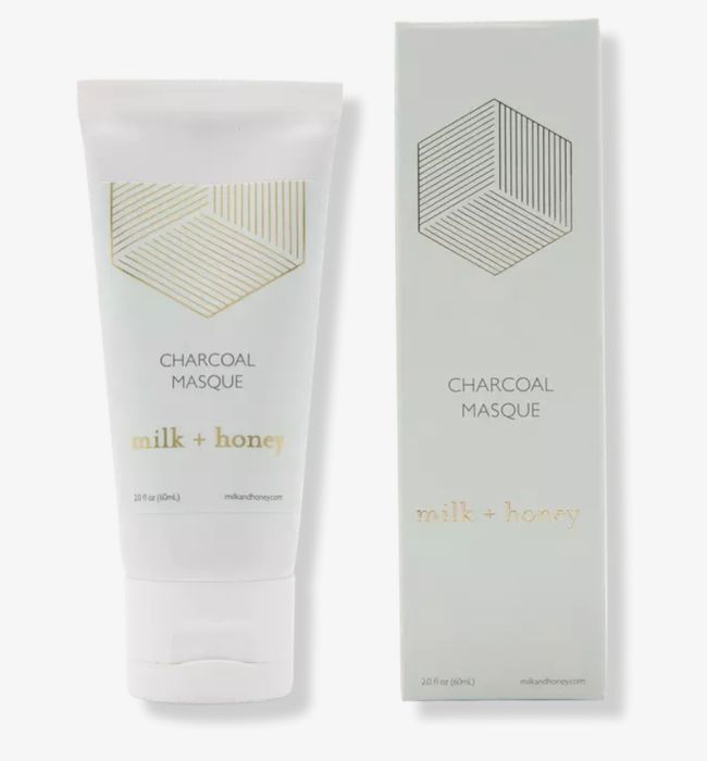 Charcoal face mask product by Milk + Honey.