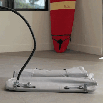 A gif demonstrating the kennel being inflated