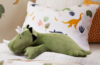 The green triceratops plushie.