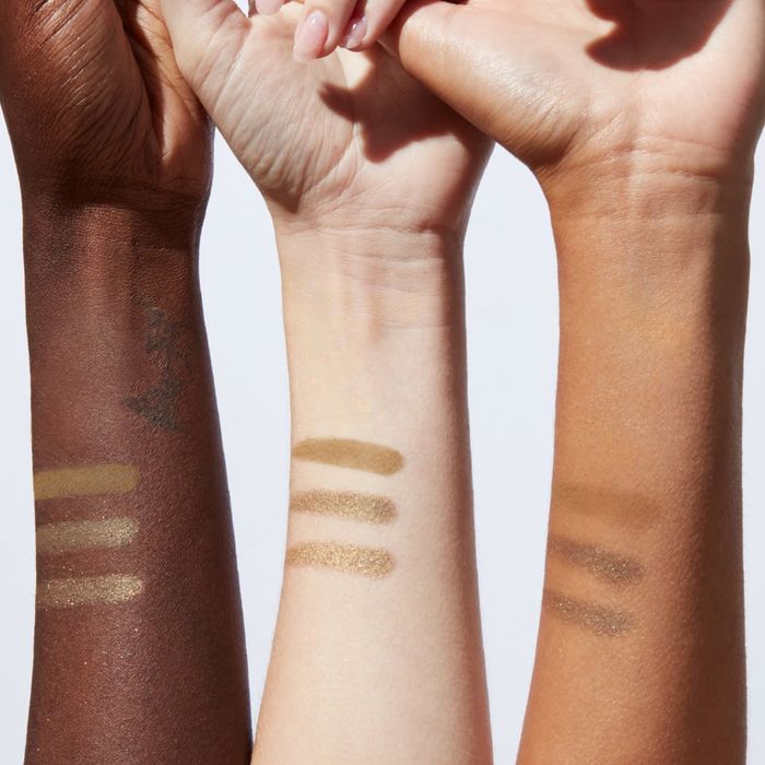 The shades swatched across three different arms