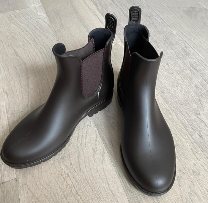 The rain boots, offering both protection and style for any weather.
