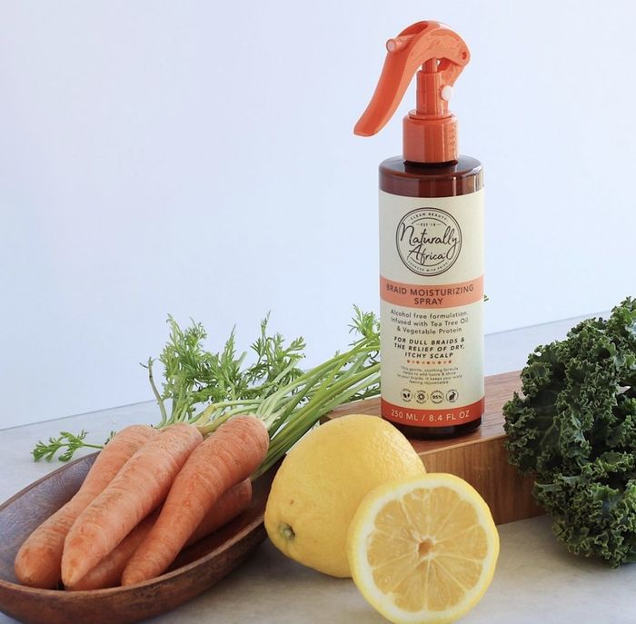 A braid spray, carrots, and cut lemons
