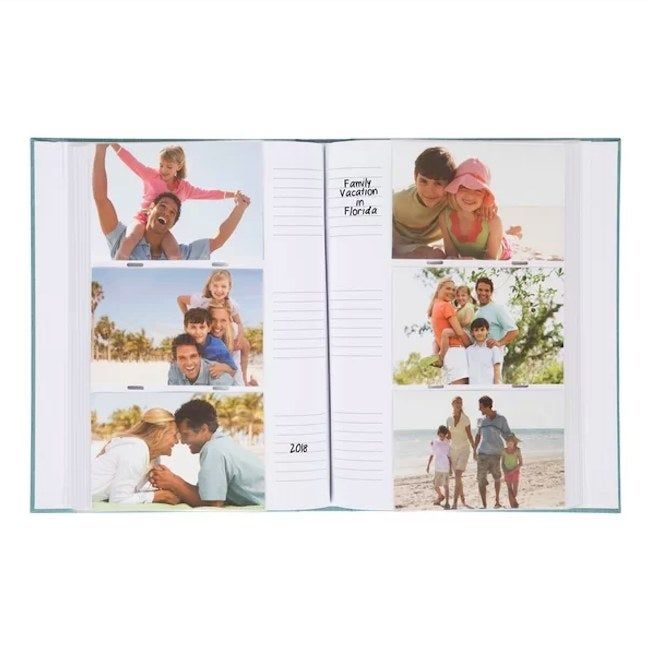 An image showing an open page from one of the photo albums.
