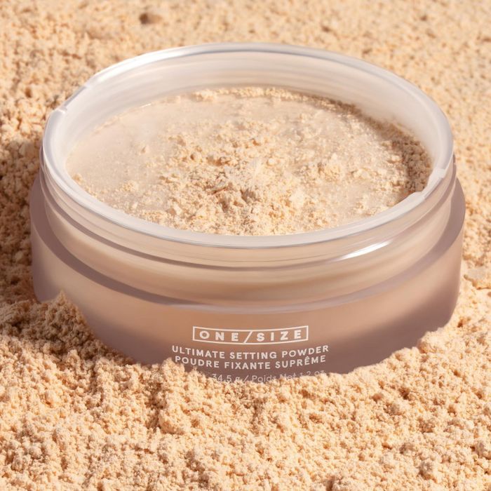 A close-up of the translucent powder