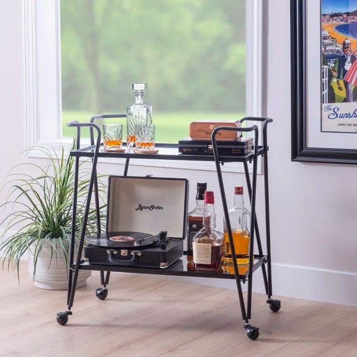 The bar cart in Black