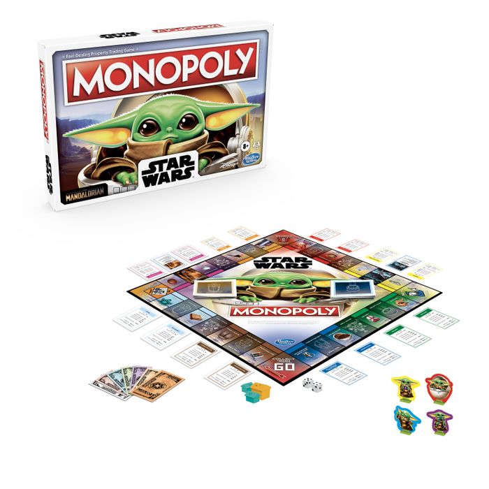 Star Wars Monopoly game featuring The Mandalorian.