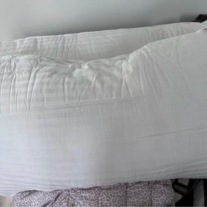 A reviewer’s photo of the pillows.