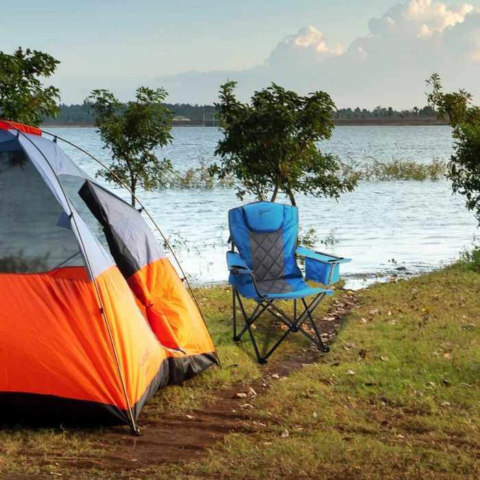 The camp chair in a stunning Blue hue.