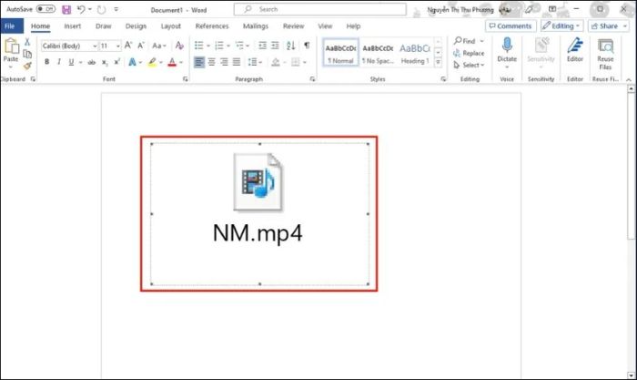 cách chèn video vào word nhanh chóng