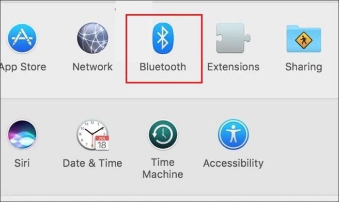 Nhấn vào nút Bluetooth để bắt đầu kết nối chuột không dây với laptop qua Bluetooth.