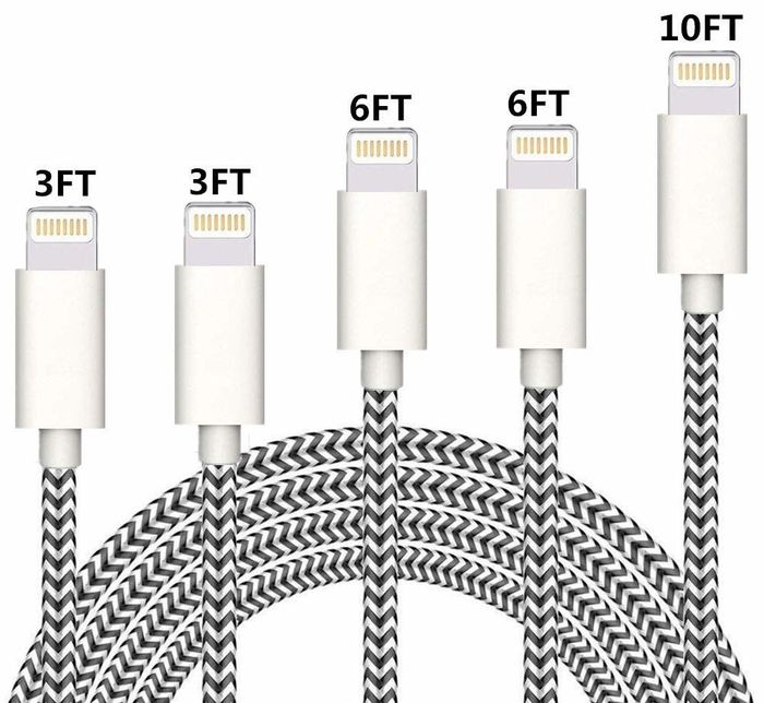 The chargers, available in three-foot, six-foot, and 10-foot lengths