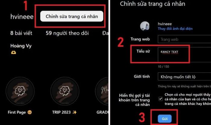 Cách thay đổi font chữ Instagram trực tuyến trên Piliapp