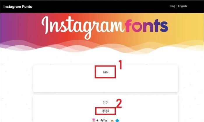Các bước thực hiện để thay đổi font chữ trên Instagram Fonts Generator