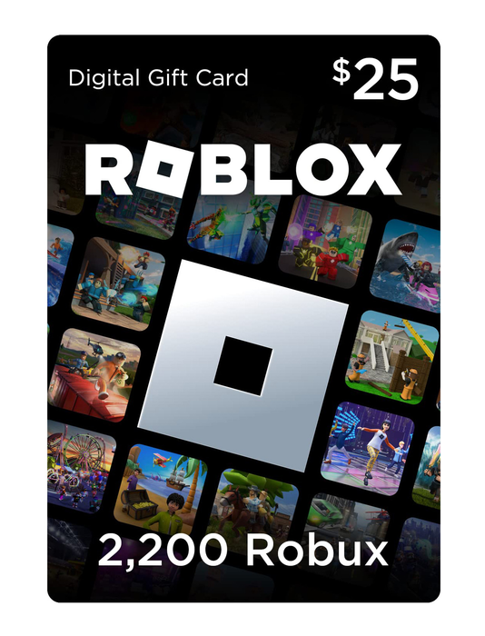 A Roblox gift card valued at $25 will grant 2,200 Robux, allowing users to purchase a variety of in-game items and upgrades.