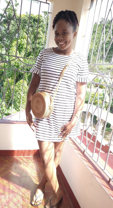 Another reviewer rocking the white version of this charming dress.