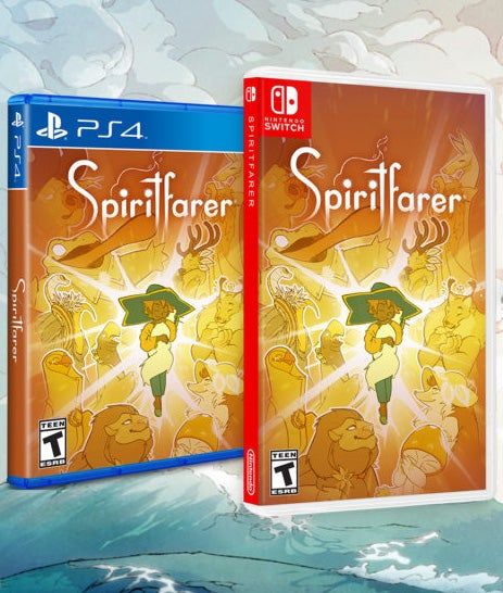The box art for Spiritfarer on both the Nintendo Switch and PS4 platforms.