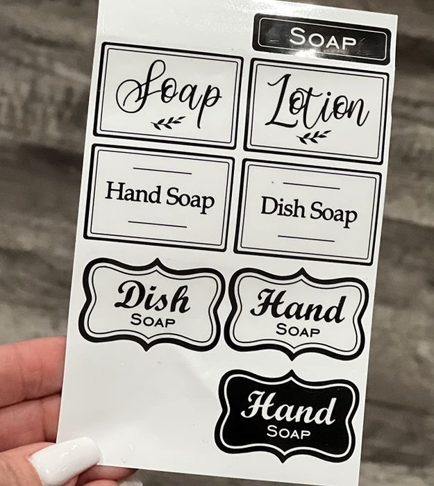 A reviewer's image featuring stickers.