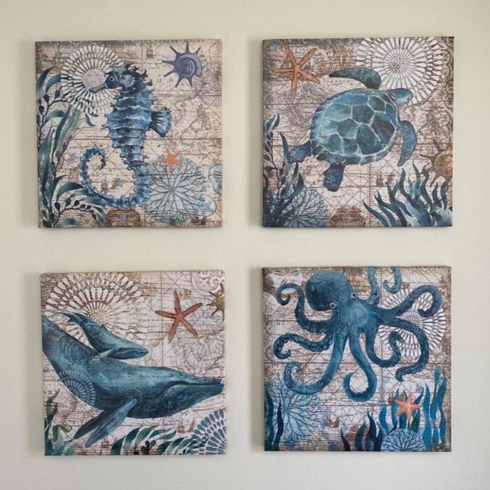 Reviewer photo of marine-inspired wall decor