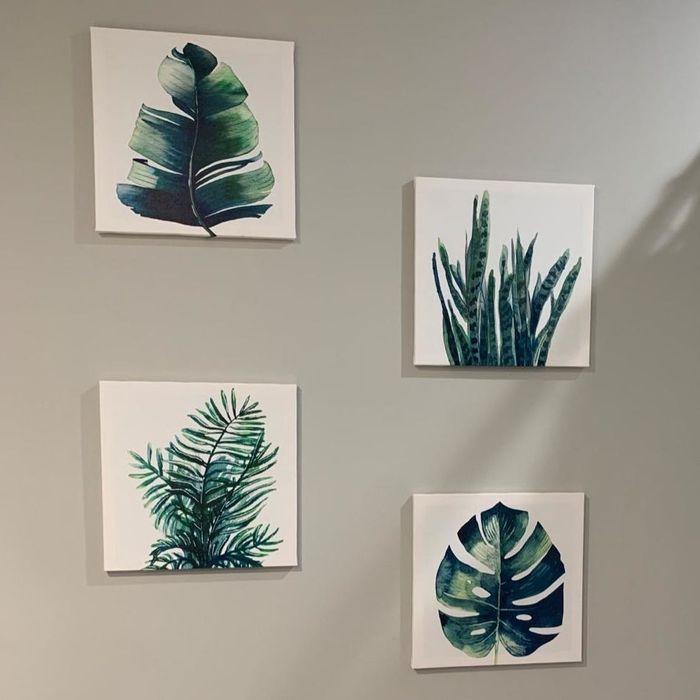 Reviewer photo of botanical-themed wall art