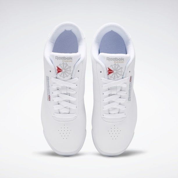 The sneakers in white.