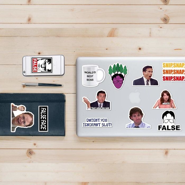 The set of vinyl stickers inspired by The Office.