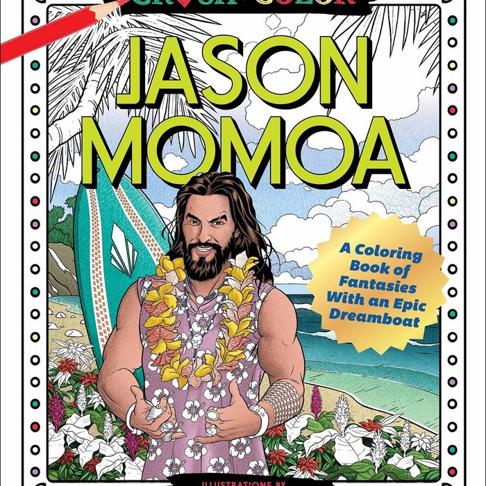 Cover of the Jason Momoa coloring book