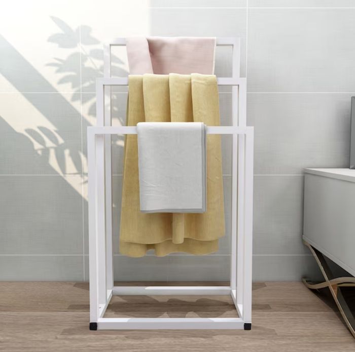 White towel rack