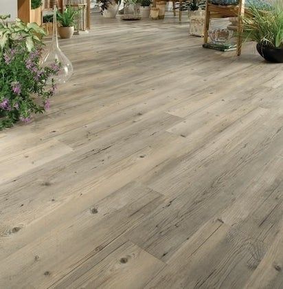 The peel-and-stick flooring