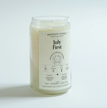 July 1st birthdate candle