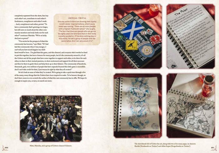 A peek inside the pages of the book, revealing an exciting spread.