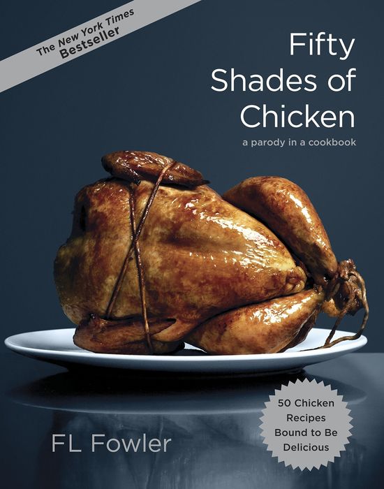 Book cover featuring a roasted chicken, bound and plated