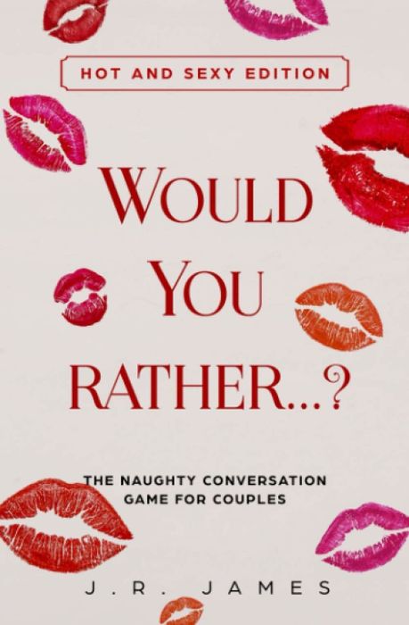 Book cover adorned with lipstick kiss marks