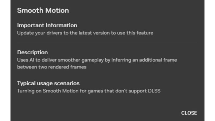 Smooth Motion được xem là giải pháp thay thế cho công nghệ Fluid Motion Frames (FMF) của AMD