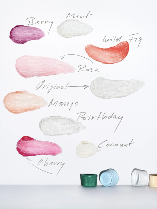 The various tinted lip balms.