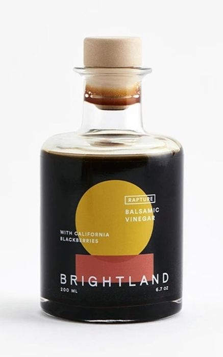 The bottle of balsamic vinegar