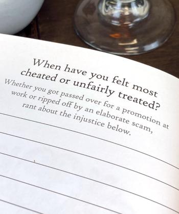 Journal entry page featuring the prompt: 