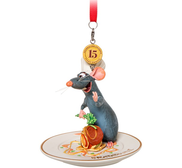 the ornament placed on a plate with ingredients for a meal