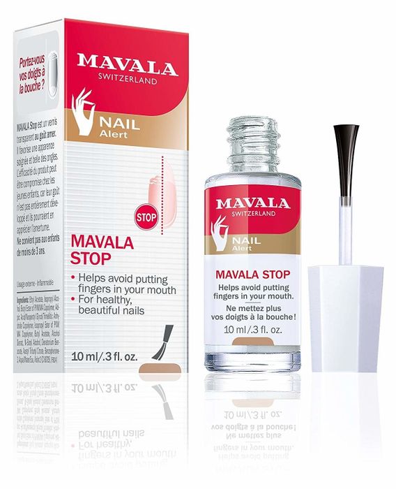 A nail polish-style bottle of Mavala Stop